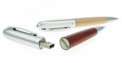 USB Kugelschreiber mit Holz